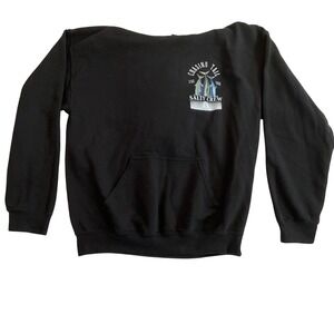 Salty Crew Chasing Tail Tuna Fish Black Pullover Hoodie‎ Sweatshirt Mens Medium